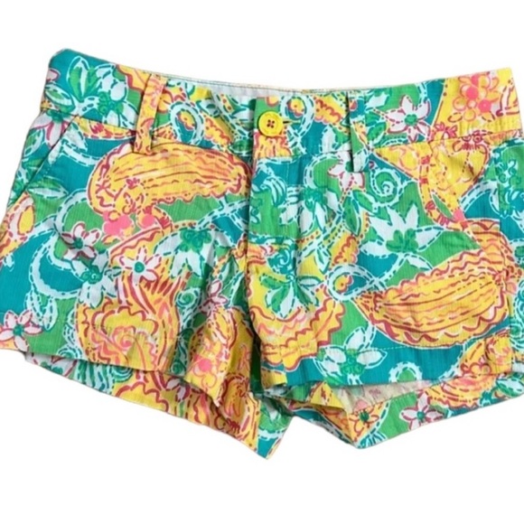 Lilly Pulitzer Walsh Shorts Size 0 Pop Goes the Lemur - Picture 11 of 11